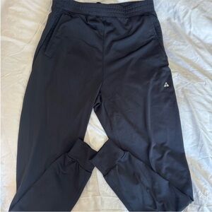 American Tall Men's Medium-Tall Black Performance Joggers